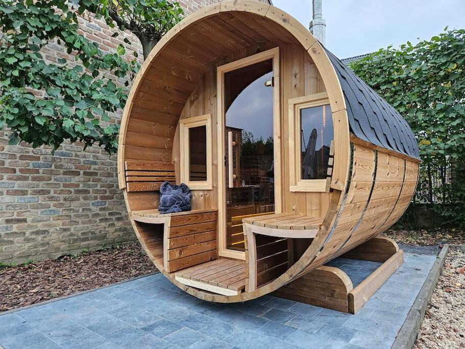 Camper Met Sauna En Zwembad In De Rand Van De Vlaamse Ardennen Hotel Haaltert Buitenkant foto